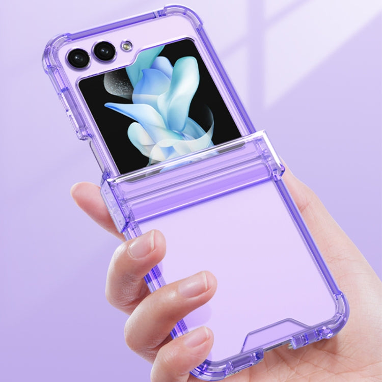 For Samsung Galaxy Z Flip5 GKK Electroplated Airbag Hinge Shockproof Phone Case with Ring Holder