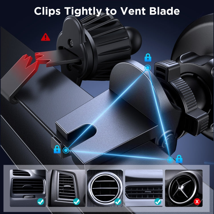 JOYROOM JR-ZS366 Car Air Vent Magnetic Phone Mount(Black)