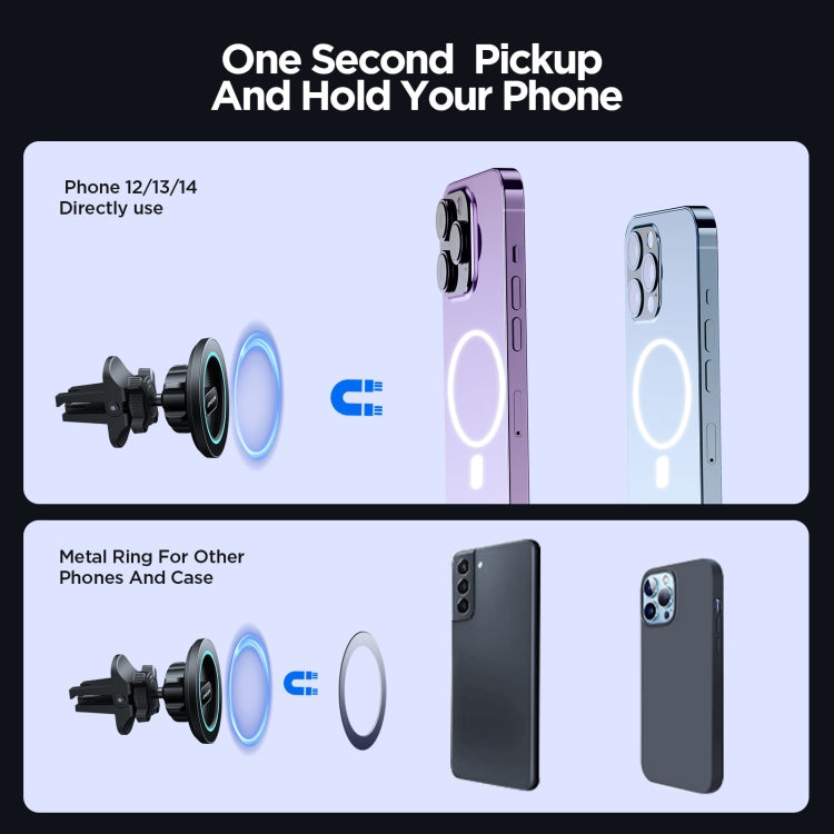 JOYROOM JR-ZS366 Car Air Vent Magnetic Phone Mount(Black)