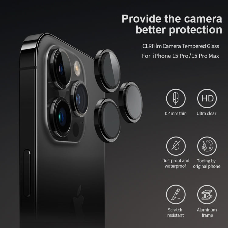 For iPhone 15 Pro Max/15 Pro NILLKIN Color Mirror Series Lens Film