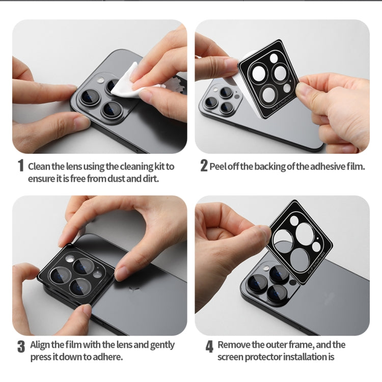 For iPhone 15 Pro Max/15 Pro NILLKIN Color Mirror Series Lens Film