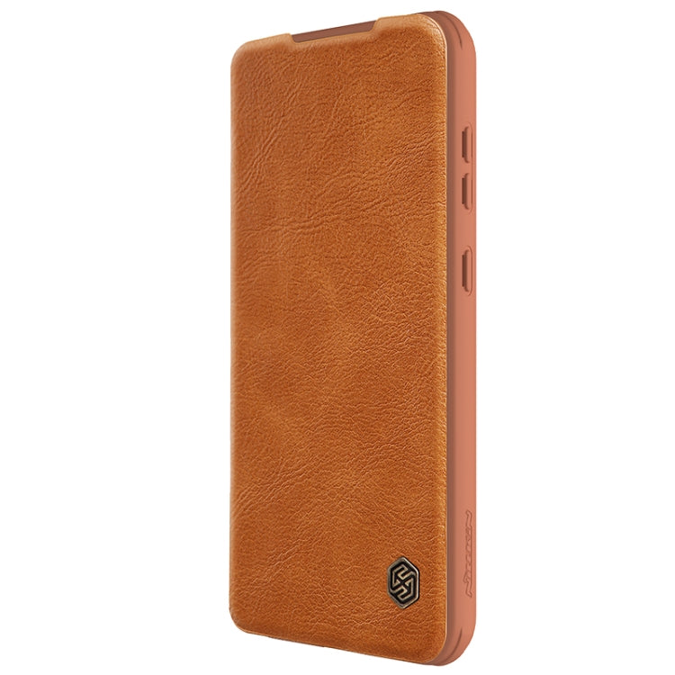 For Samsung Galaxy S23 FE 5G NILLKIN QIN Series Pro Sliding Camera Cover Design Leather Phone Case