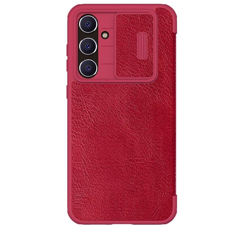 For Samsung Galaxy S23 FE 5G NILLKIN QIN Series Pro Sliding Camera Cover Design Leather Phone Case