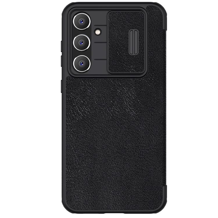 For Samsung Galaxy S23 FE 5G NILLKIN QIN Series Pro Sliding Camera Cover Design Leather Phone Case