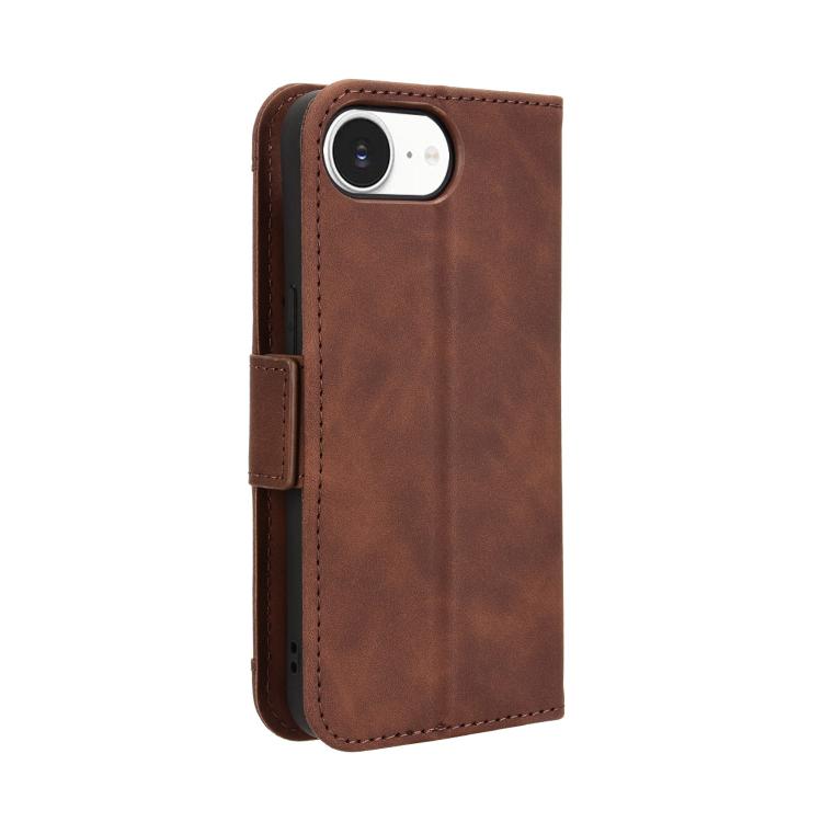 For iPhone 17e / 16e Skin Feel Calf Texture Card Slots Leather Phone Case
