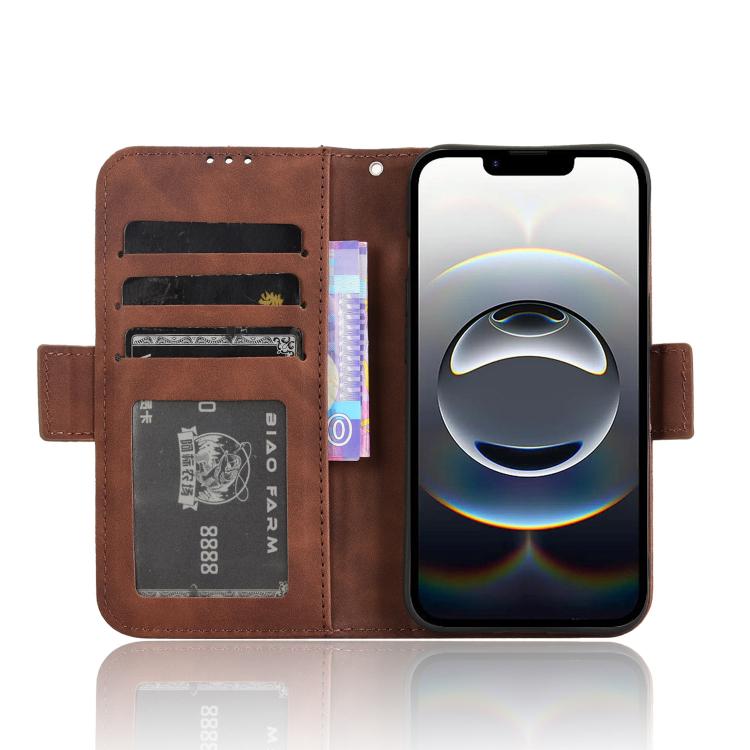 For iPhone 17e / 16e Skin Feel Calf Texture Card Slots Leather Phone Case