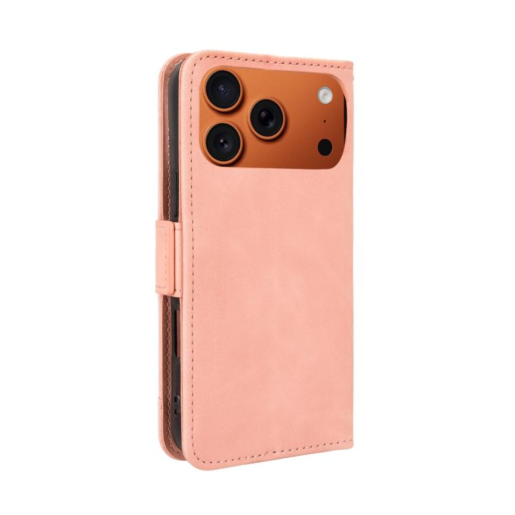 For iPhone 17 Pro Max Skin Feel Calf Texture Card Slots Leather Phone Case