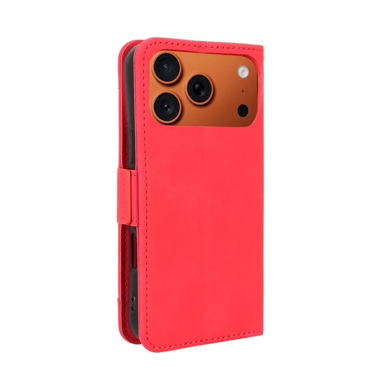 For iPhone 17 Pro Skin Feel Calf Texture Card Slots Leather Phone Case
