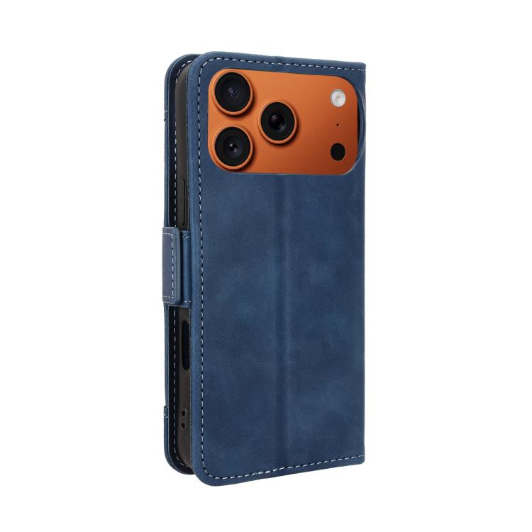 For iPhone 17 Pro Skin Feel Calf Texture Card Slots Leather Phone Case