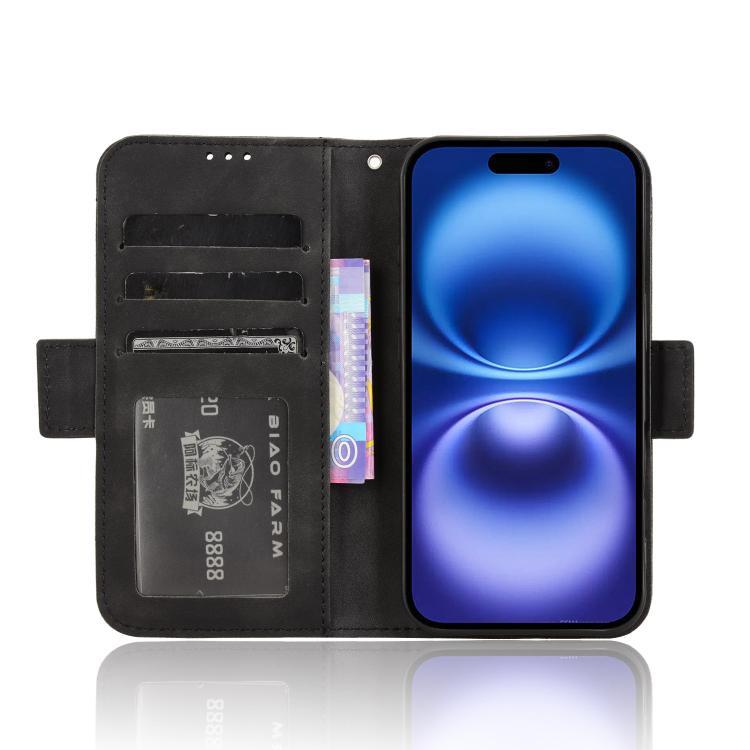 For iPhone 17 Skin Feel Calf Texture Card Slots Leather Phone Case
