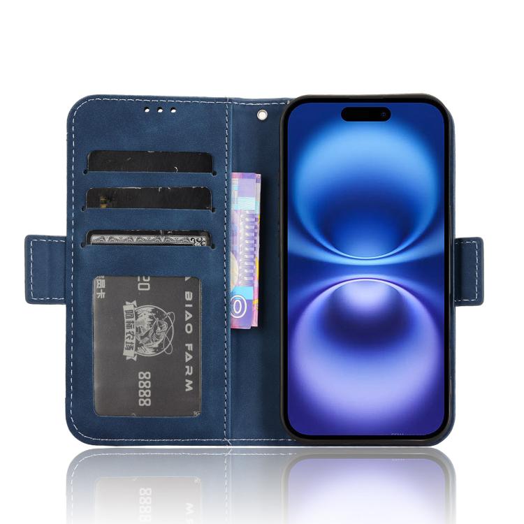 For iPhone 17 Skin Feel Calf Texture Card Slots Leather Phone Case