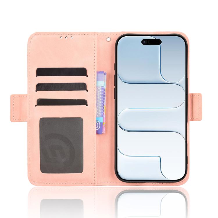 For iPhone Air Skin Feel Calf Texture Card Slots Leather Phone Case