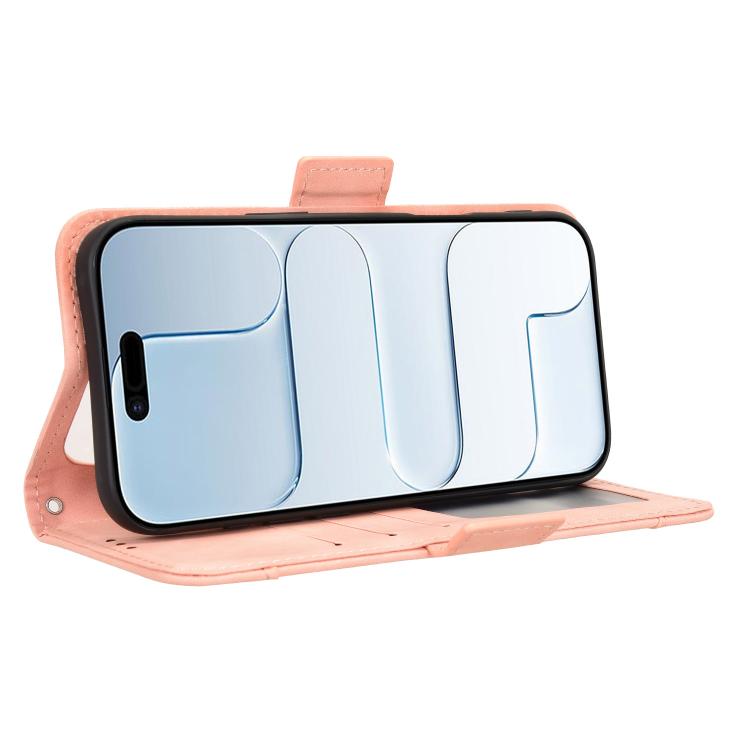 For iPhone Air Skin Feel Calf Texture Card Slots Leather Phone Case