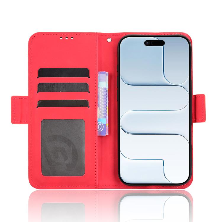 For iPhone Air Skin Feel Calf Texture Card Slots Leather Phone Case