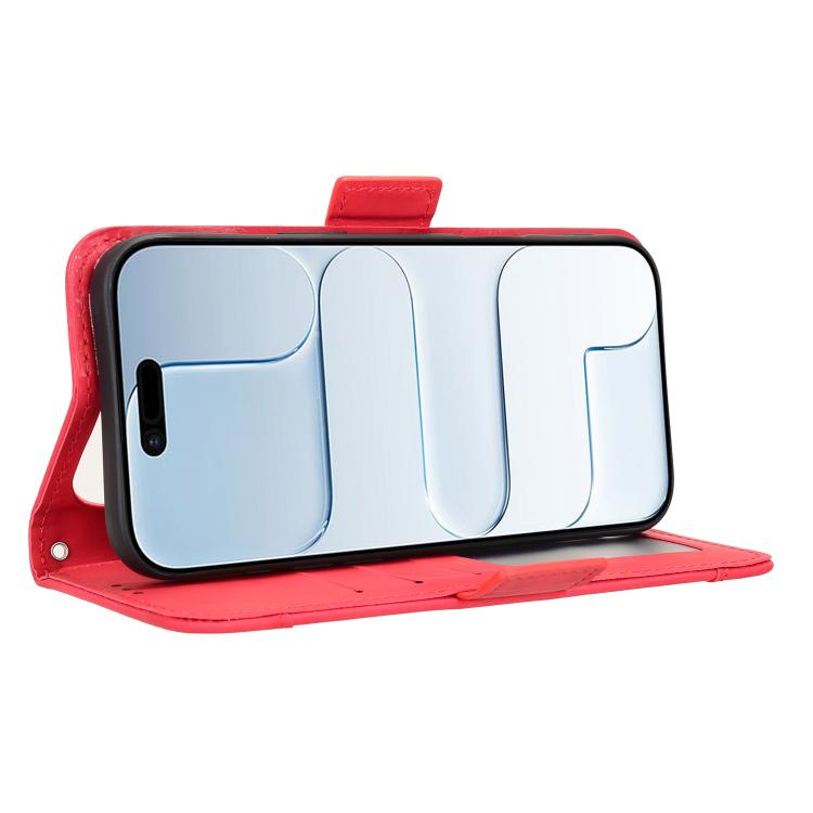 For iPhone Air Skin Feel Calf Texture Card Slots Leather Phone Case
