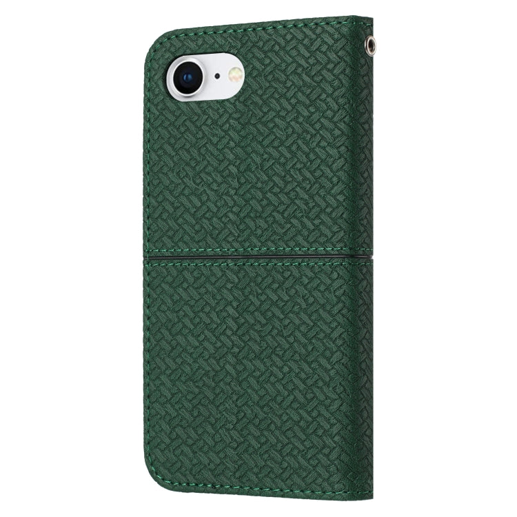 For iPhone 17e / 16e Woven Texture Stitching Magnetic Leather Phone Case