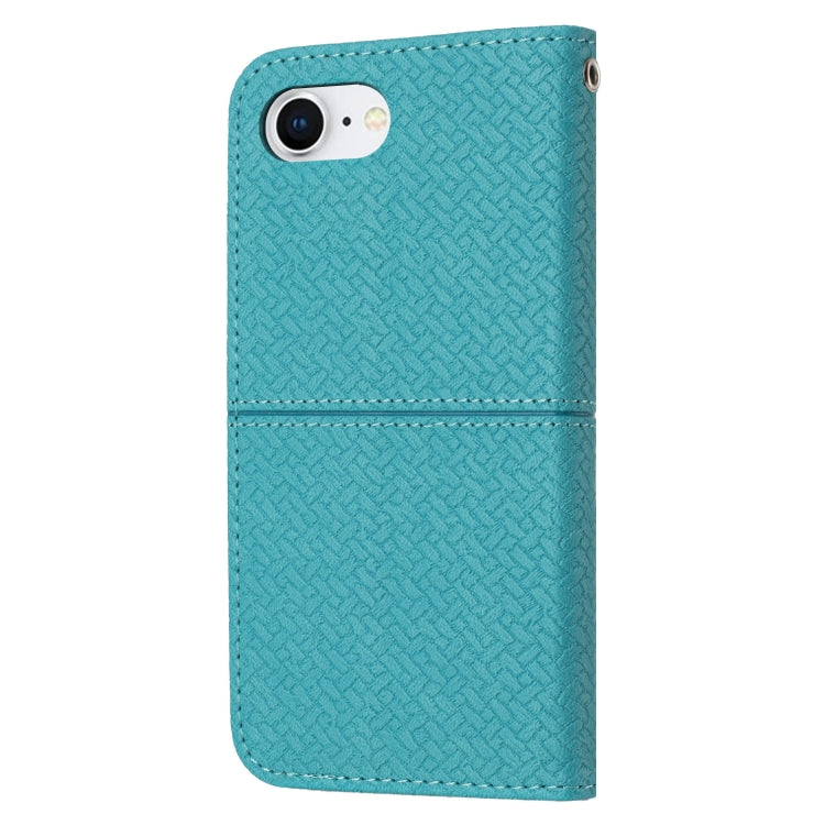 For iPhone 17e / 16e Woven Texture Stitching Magnetic Leather Phone Case