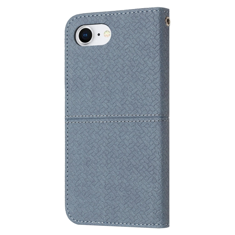 For iPhone 17e / 16e Woven Texture Stitching Magnetic Leather Phone Case