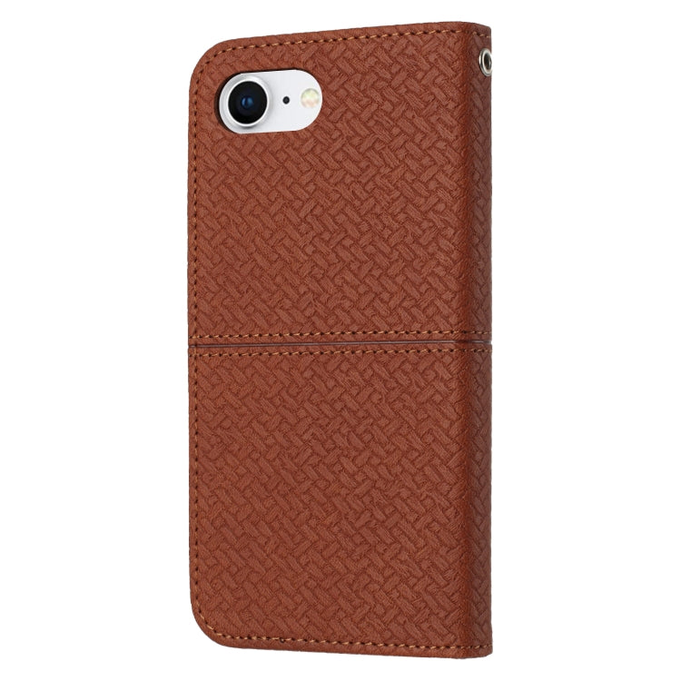 For iPhone 17e / 16e Woven Texture Stitching Magnetic Leather Phone Case