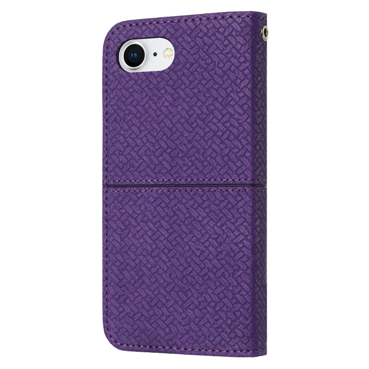 For iPhone 17e / 16e Woven Texture Stitching Magnetic Leather Phone Case