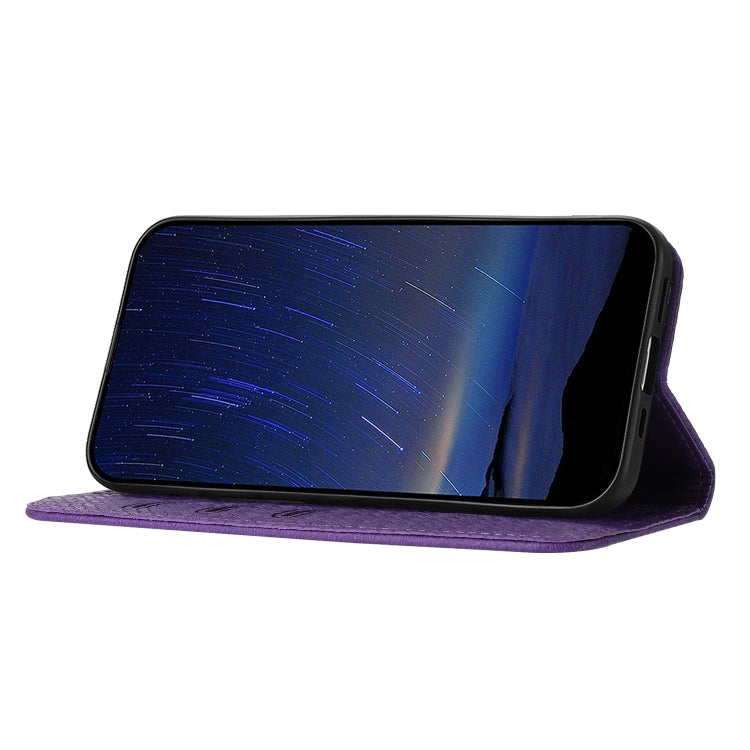 For iPhone 17e / 16e Woven Texture Stitching Magnetic Leather Phone Case