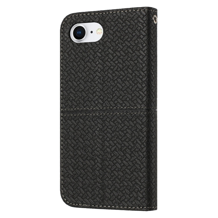 For iPhone 17e / 16e Woven Texture Stitching Magnetic Leather Phone Case