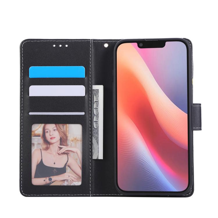 For iPhone 17e / 16e Marble Bronzing Stitching Leather Phone Case