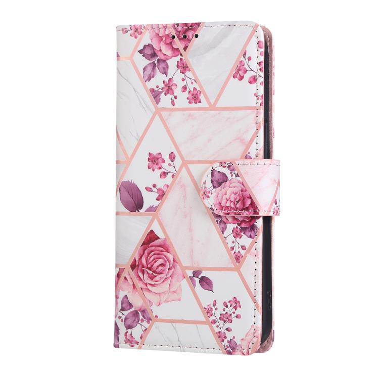 For iPhone 17e / 16e Marble Bronzing Stitching Leather Phone Case