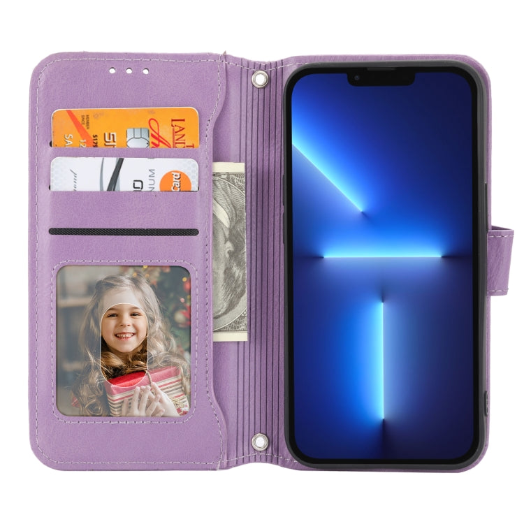 For iPhone 16 Pro Max Oil Skin Zipper Wallet Leather Phone Case