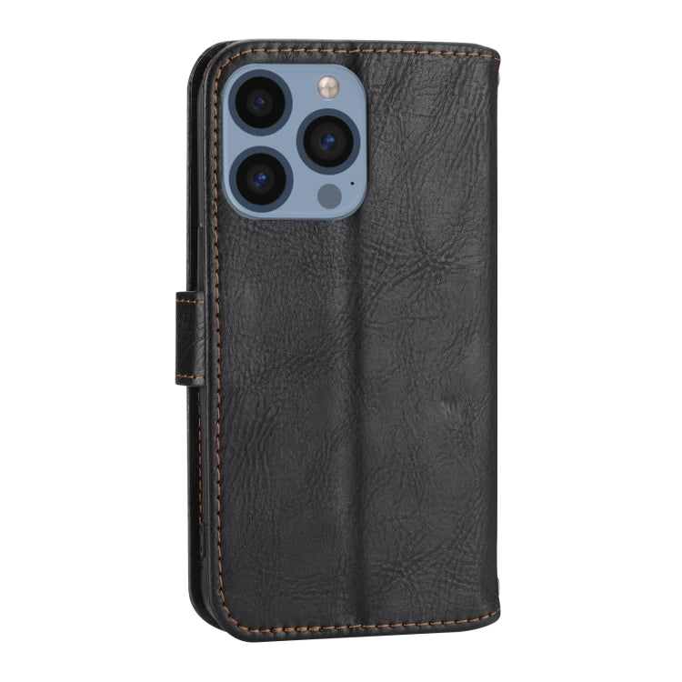 For iPhone 16 Pro Max Oil Skin Zipper Wallet Leather Phone Case