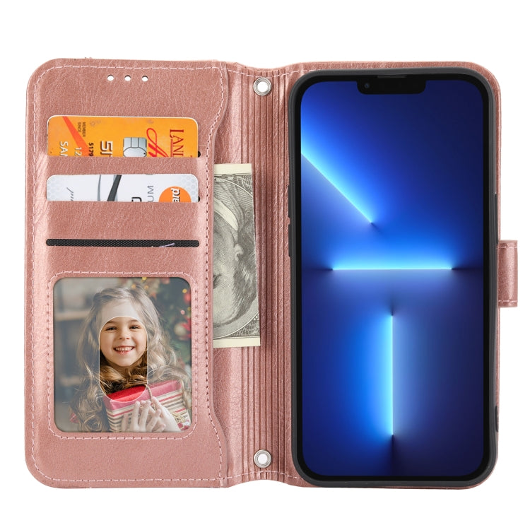 For iPhone 16 Pro Oil Skin Zipper Wallet Leather Phone Case