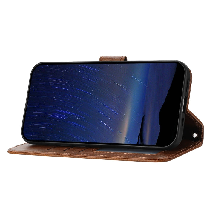 For iPhone 17e / 16e Oil Skin Zipper Wallet Leather Phone Case
