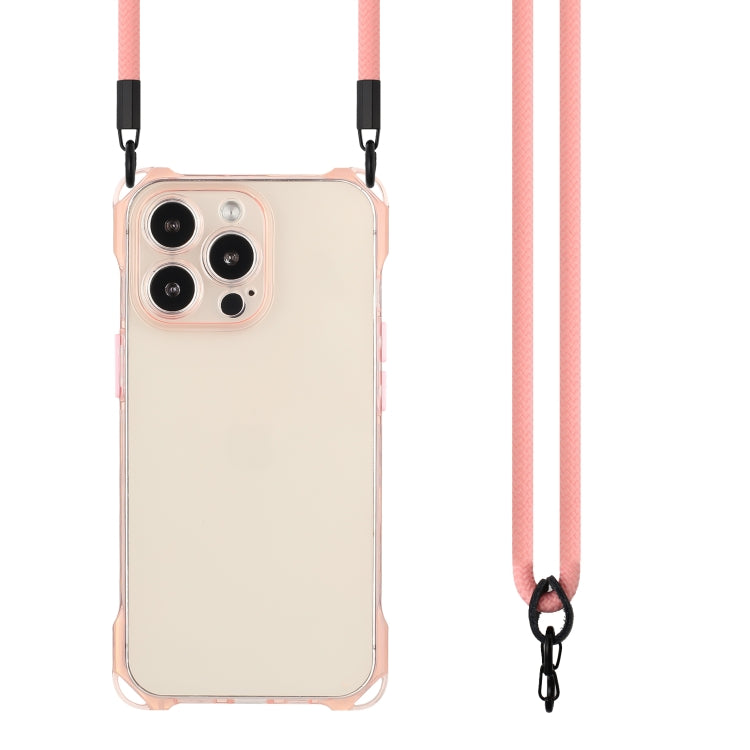 For iPhone 16 Pro Four-corner Shockproof TPU Phone Case with Lanyard