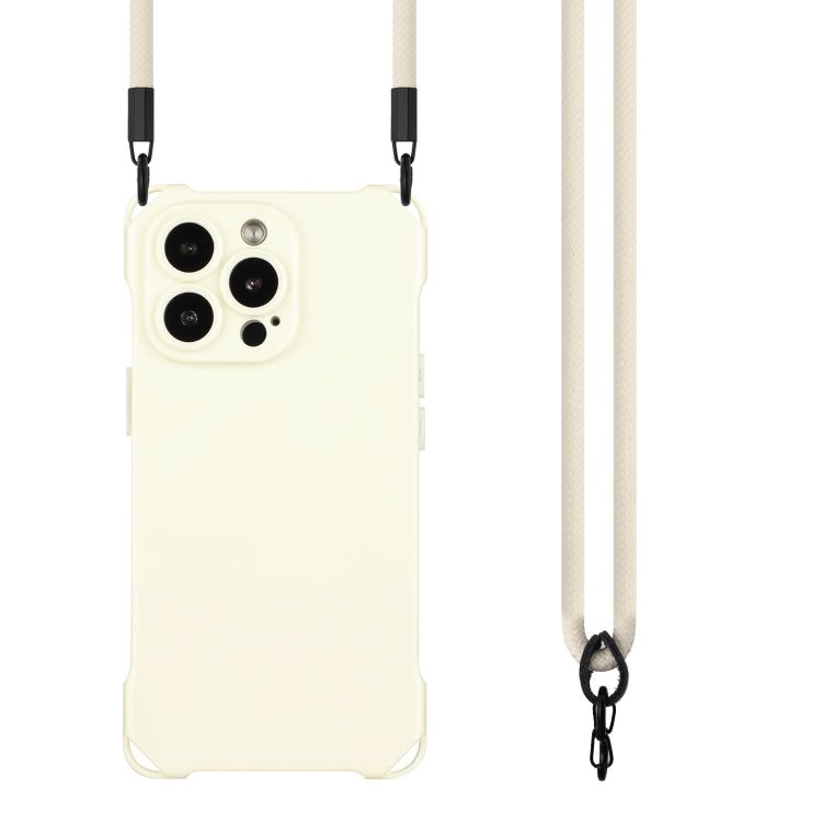 For iPhone 16 Pro Four-corner Shockproof TPU Phone Case with Lanyard