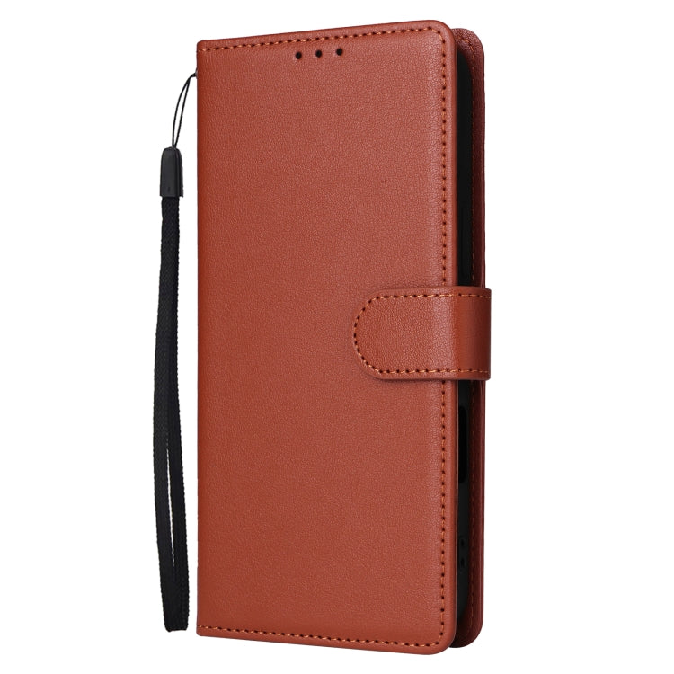 For iPhone 16 Plus 3-Card Slots Multifunctional Leather Phone Case