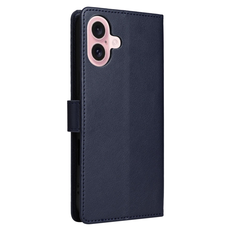 For iPhone 16 Plus 3-Card Slots Multifunctional Leather Phone Case