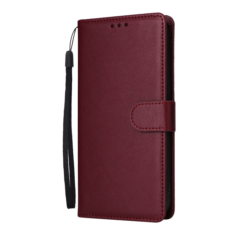 For iPhone 16 Pro 3-Card Slots Multifunctional Leather Phone Case