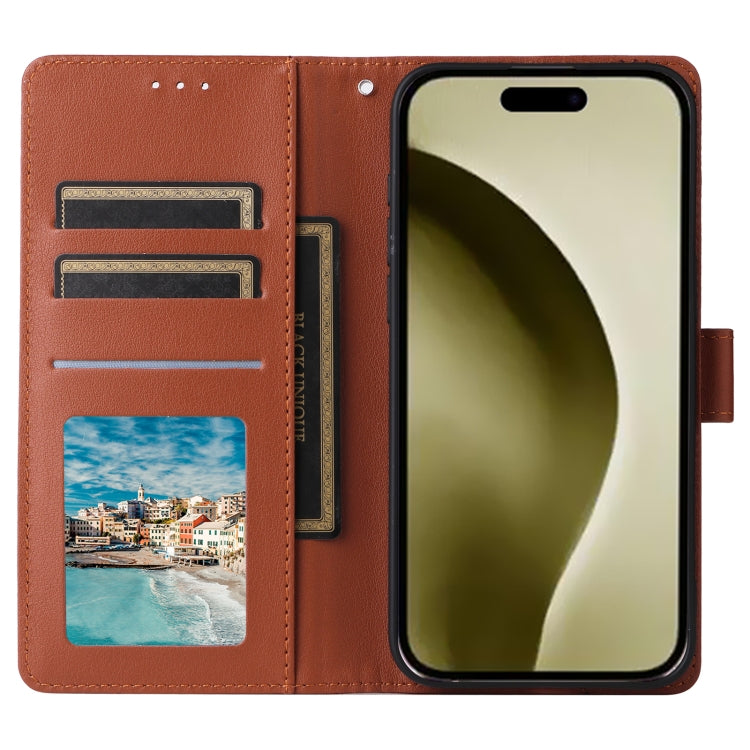 For iPhone 16 Pro Max 3-Card Slots Multifunctional Leather Phone Case