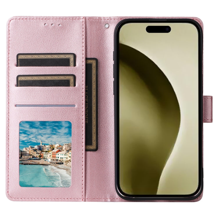 For iPhone 16 Pro Max 3-Card Slots Multifunctional Leather Phone Case