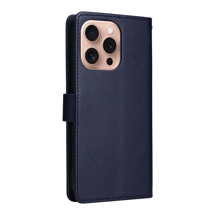 For iPhone 16 Pro Max 3-Card Slots Multifunctional Leather Phone Case