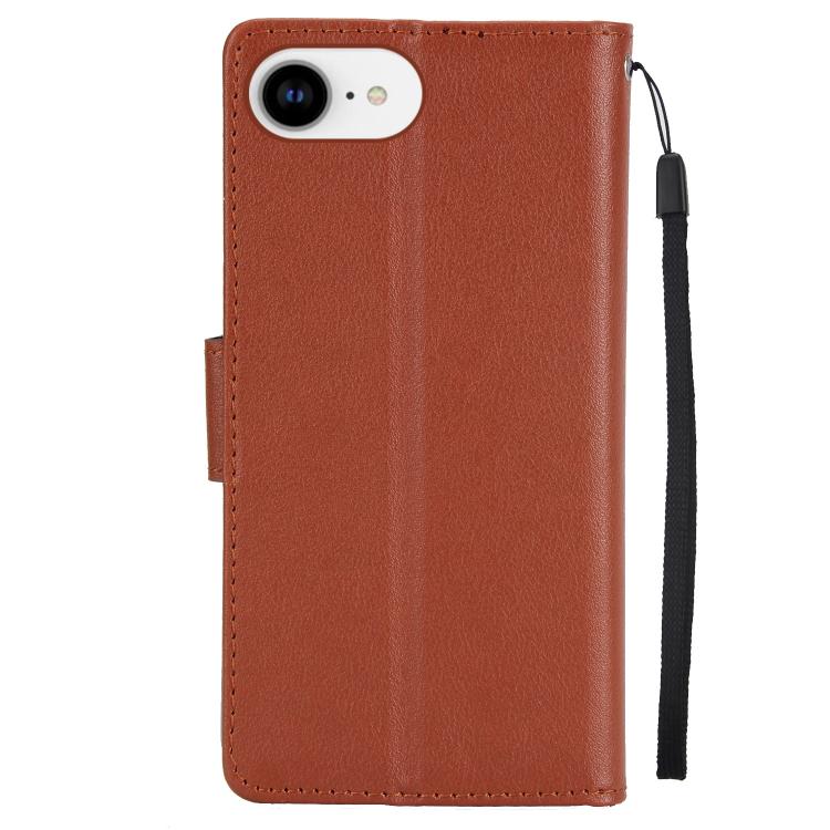 For iPhone 17e / 16e 3-Card Slots Multifunctional Leather Phone Case