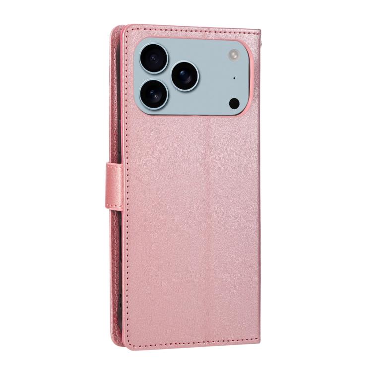 For iPhone 17 Pro Max 3-Card Slots Multifunctional Leather Phone Case