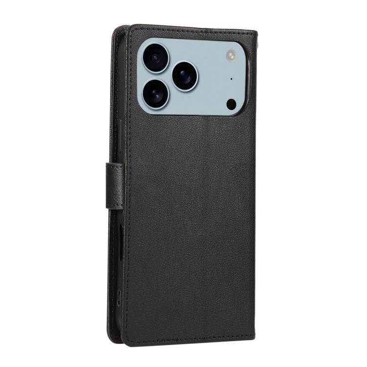 For iPhone 17 Pro Max 3-Card Slots Multifunctional Leather Phone Case