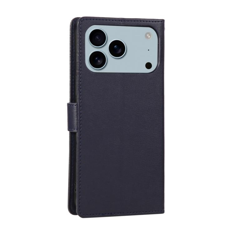 For iPhone 17 Pro Max 3-Card Slots Multifunctional Leather Phone Case