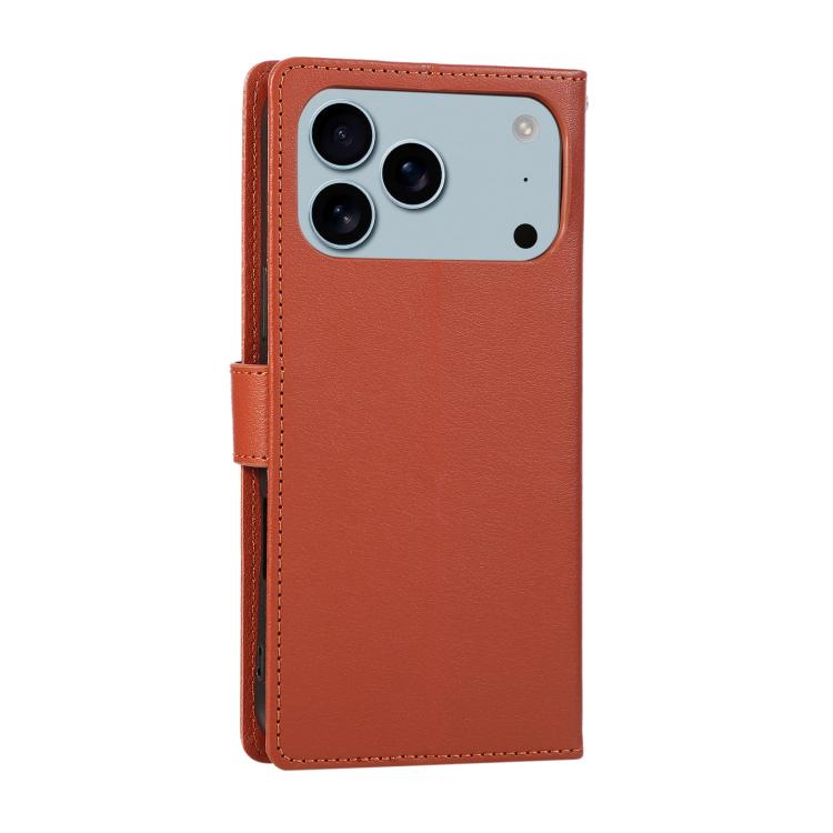 For iPhone 17 Pro 3-Card Slots Multifunctional Leather Phone Case