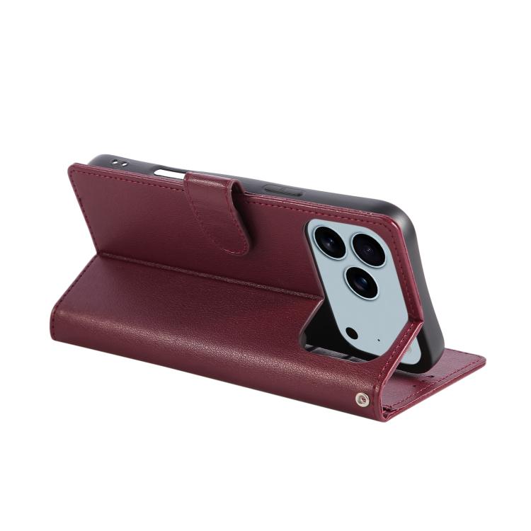 For iPhone 17 Pro 3-Card Slots Multifunctional Leather Phone Case