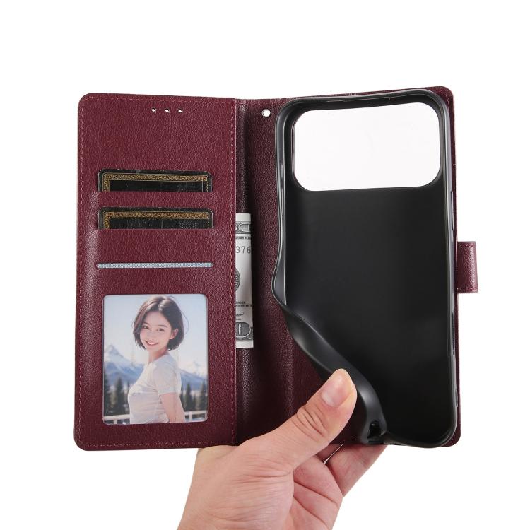 For iPhone 17 Pro 3-Card Slots Multifunctional Leather Phone Case