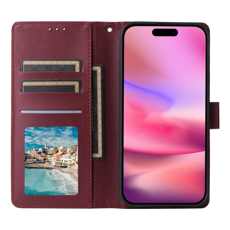 For iPhone 17 3-Card Slots Multifunctional Leather Phone Case