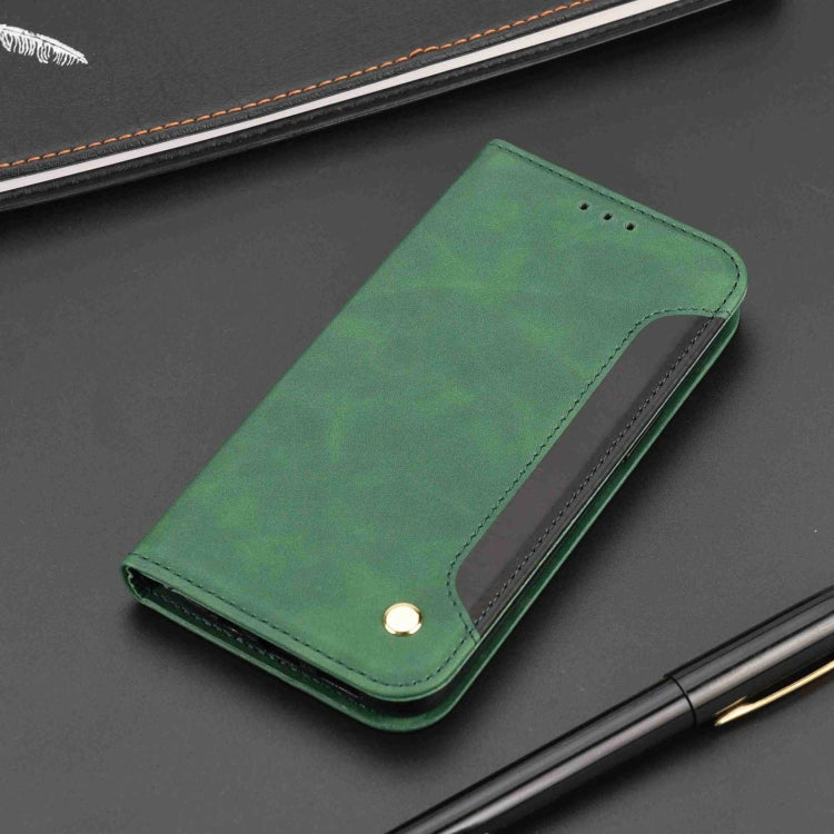 For iPhone 16 Plus Skin Feel Splicing Leather Phone Case