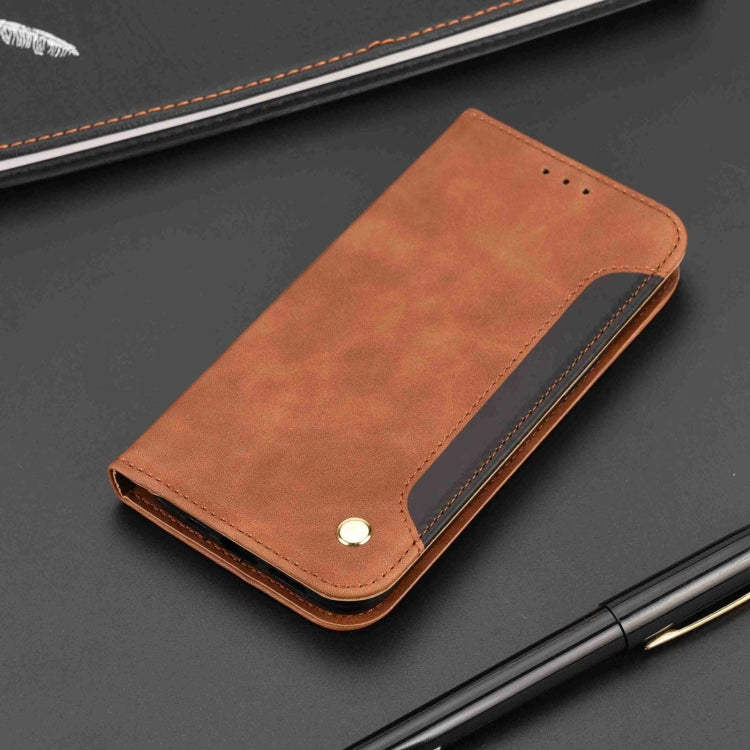 For iPhone 16 Plus Skin Feel Splicing Leather Phone Case